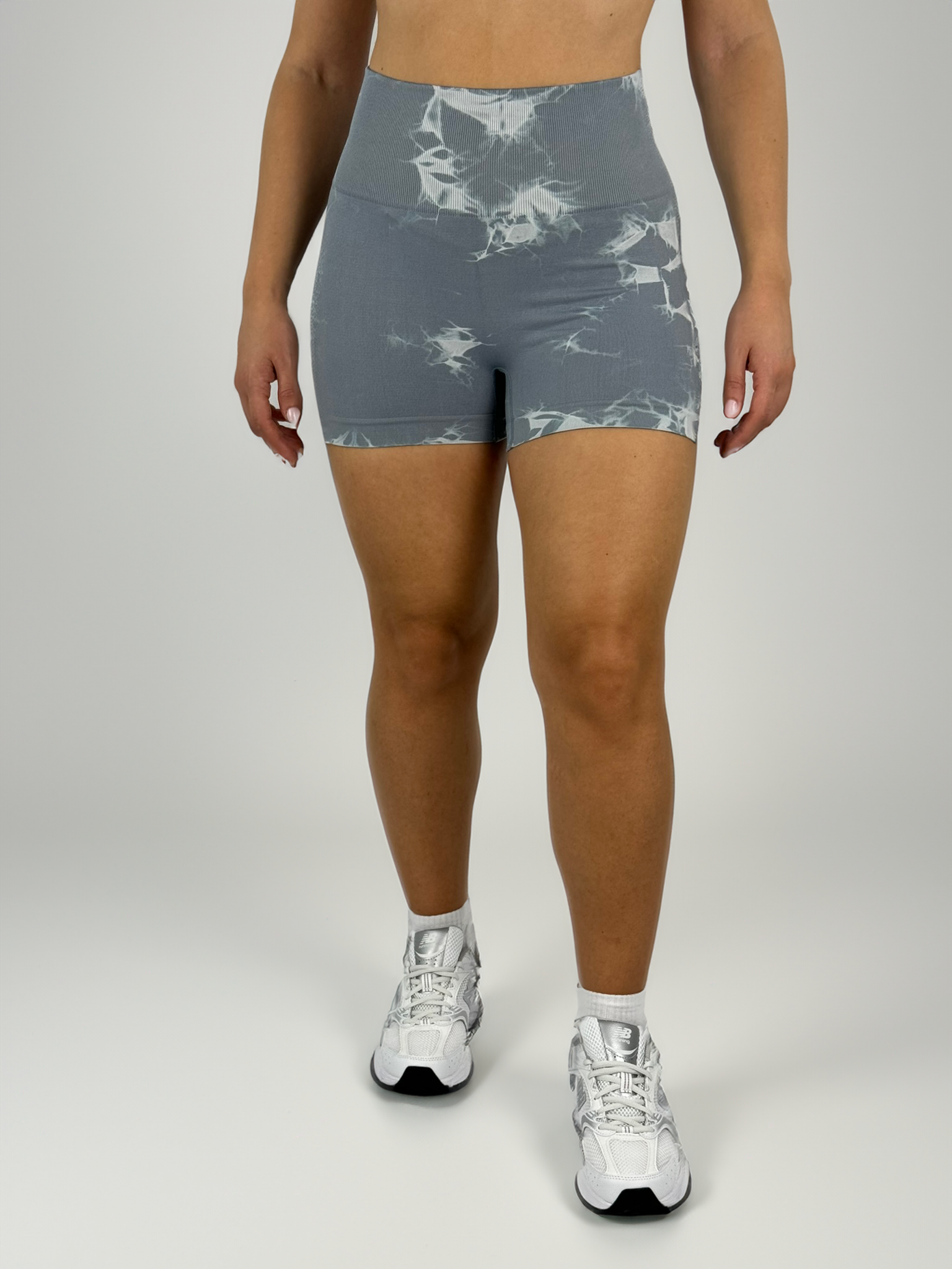 Weiss-_Hellgraue_Sports_Leggings_fur_Women_von_Karpao_Front